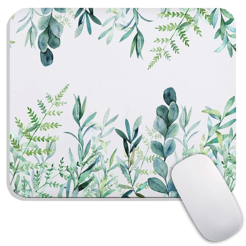 Armanza Square Mouse Pad Green Grass, Personalized Premium-Textured Custom Mouse Mat Design, Washable Mousepad Cloth, Non-Slip Rubber Base Computer Mouse Pads for Wireless Mouse - Image 1